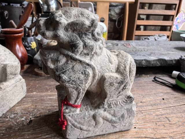 古玩雜項石獅真品鑒賞圖