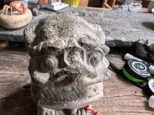 古玩雜項石獅真品鑒賞圖