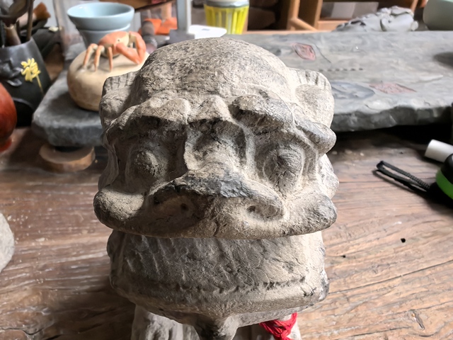 古玩雜項石獅真品鑒賞圖