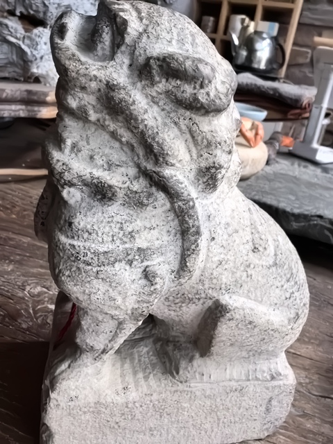 古玩雜項石獅真品鑒賞圖