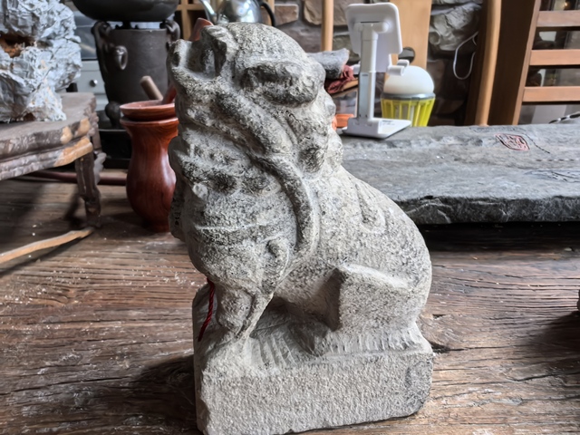 古玩雜項石獅真品鑒賞圖