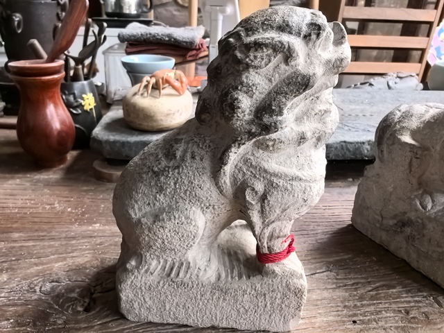 古玩雜項石獅真品鑒賞圖