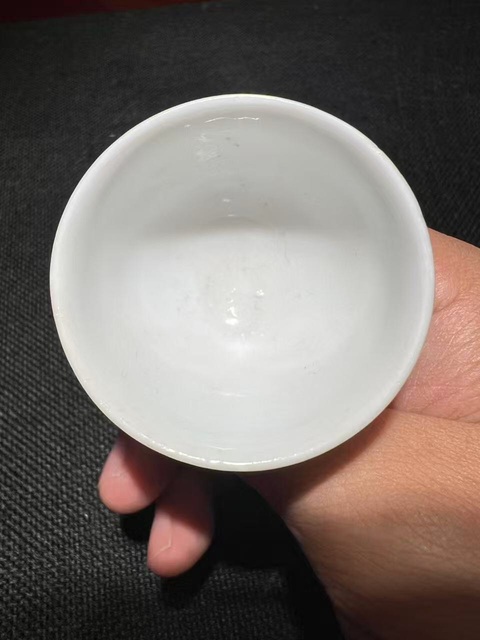 古玩陶瓷(精品釉水)德化窯白釉高足杯拍賣，當前價格0元