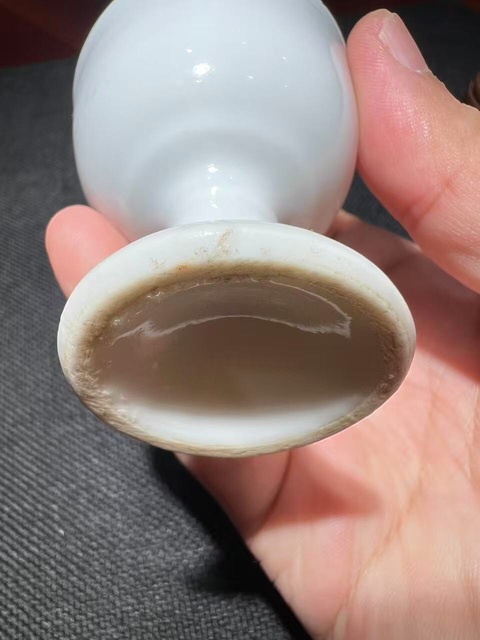 古玩陶瓷(精品釉水)德化窯白釉高足杯拍賣，當前價格0元