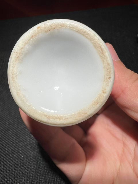 古玩陶瓷(精品釉水)德化窯白釉高足杯拍賣，當前價格0元