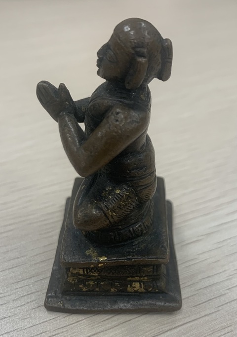 古玩銅器銅帕拉風(fēng)格造像真品鑒賞圖