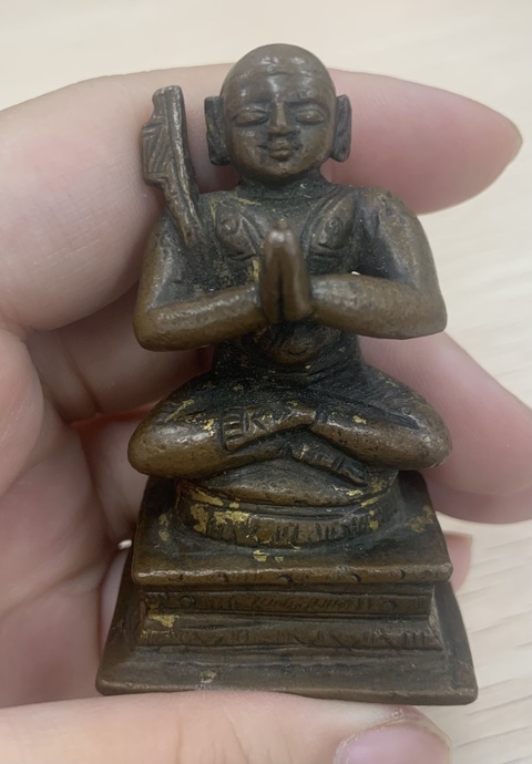 古玩銅器銅帕拉風(fēng)格造像真品鑒賞圖