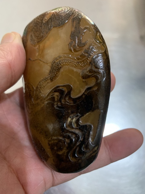 古玩陶瓷龍紋壽山石雕件拍賣，當(dāng)前價格3888元