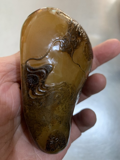 古玩陶瓷龍紋壽山石雕件拍賣，當(dāng)前價格3888元