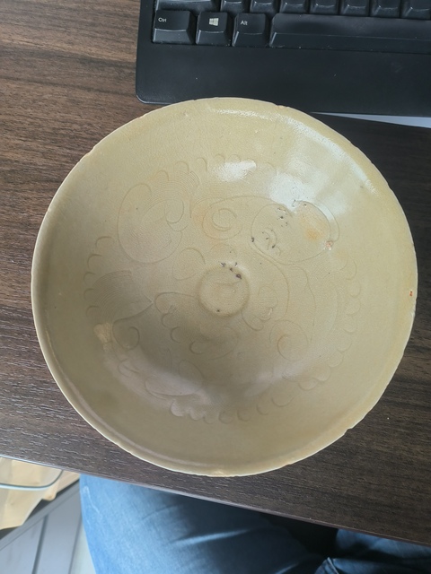 古玩陶瓷青白釉娃娃碗真品鑒賞圖