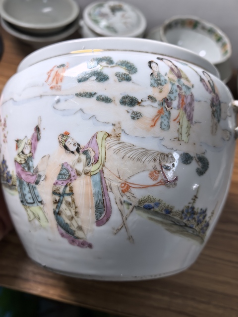 古玩陶瓷粉彩富貴壽考圖粥罐拍賣，當(dāng)前價(jià)格680元