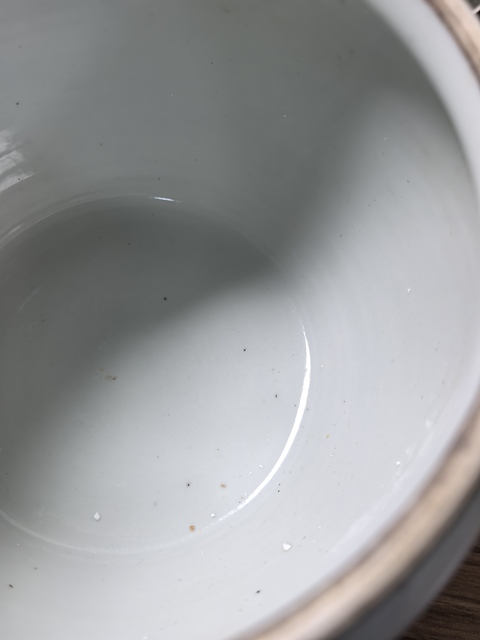 古玩陶瓷民國粉彩仕女圖粥罐真品鑒賞圖