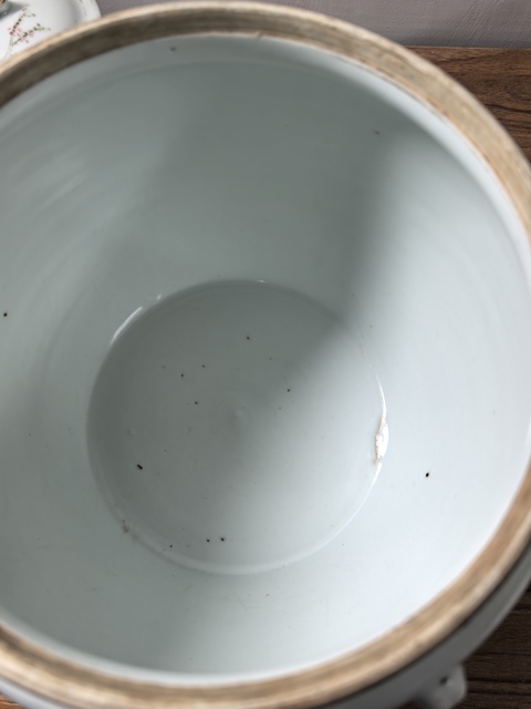 古玩陶瓷粉彩紅樓夢人物粥罐拍賣,當前價格990元