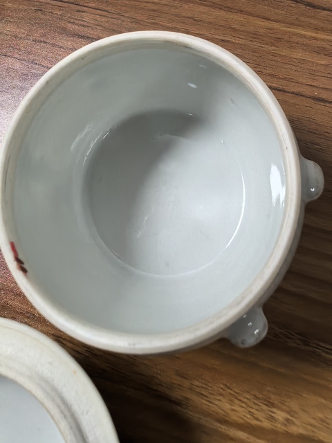 古玩陶瓷民國粉彩粥罐真品鑒賞圖