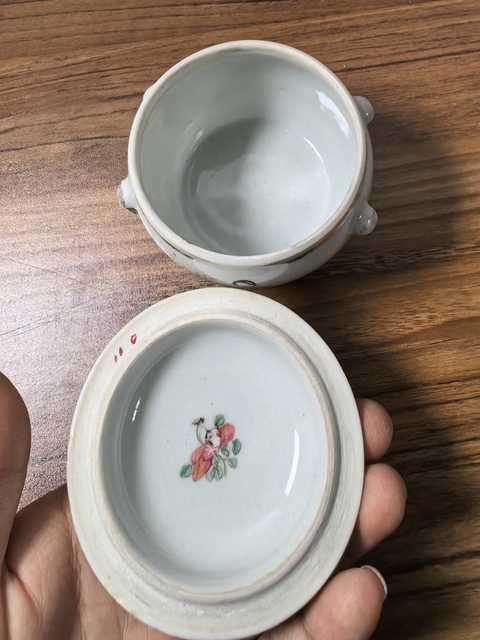 古玩陶瓷民國粉彩粥罐真品鑒賞圖