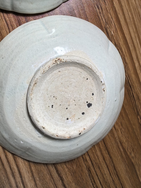 古玩陶瓷青白釉葵口洗2只拍賣，當(dāng)前價格990元