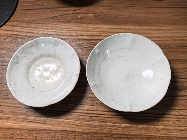 古玩陶瓷青白釉葵口洗2只拍賣，當(dāng)前價格990元