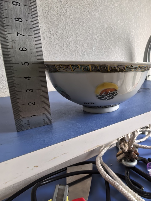 古玩陶瓷民國 粉彩皮球花碗拍賣,當前價格5988元