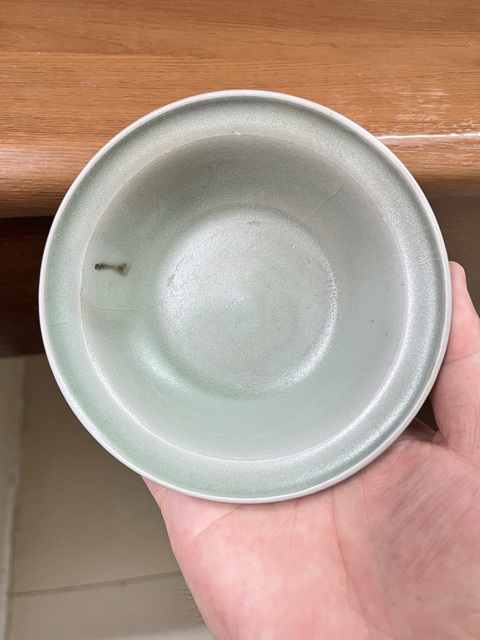 古玩陶瓷南宋~龍泉窯青瓷折沿洗拍賣，當前價格4866元