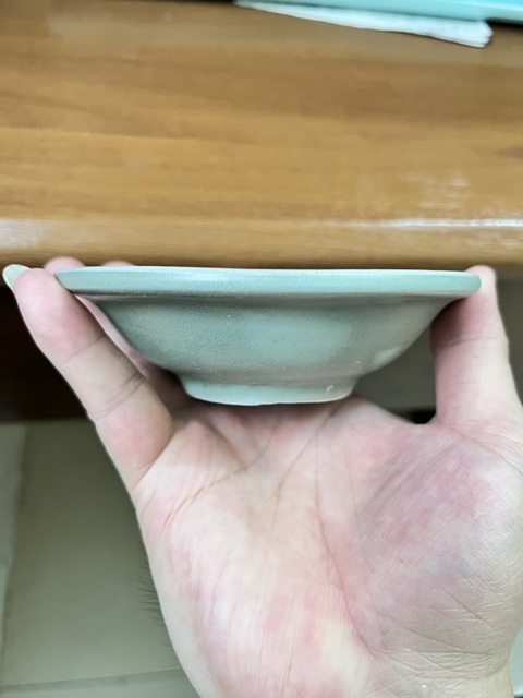 古玩陶瓷南宋~龍泉窯青瓷折沿洗拍賣，當前價格4866元