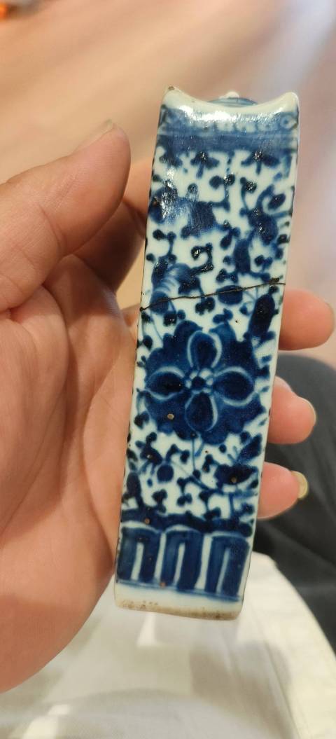 古玩陶瓷清乾隆 青花鳥具真品鑒賞圖