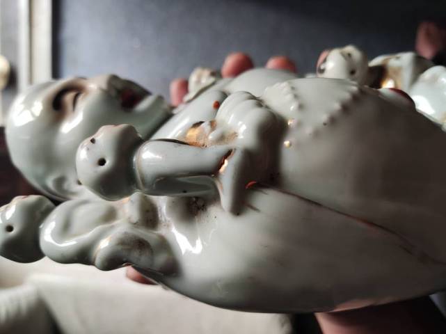 古玩陶瓷五子彌勒佛朔像真品鑒賞圖