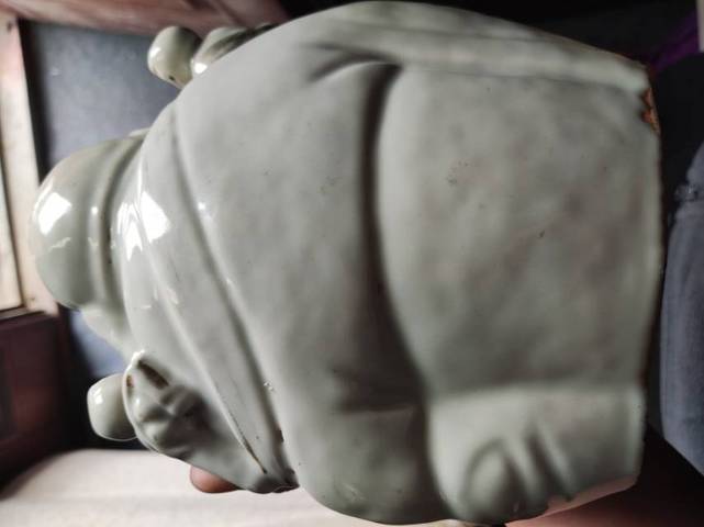 古玩陶瓷五子彌勒佛朔像真品鑒賞圖