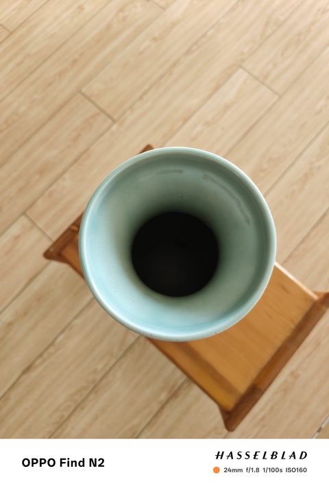 古玩陶瓷青花山水人物盤口瓶真品鑒賞圖