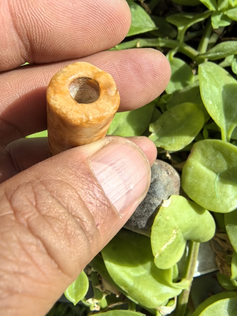 古玩玉器地方料管珠真品鑒賞圖