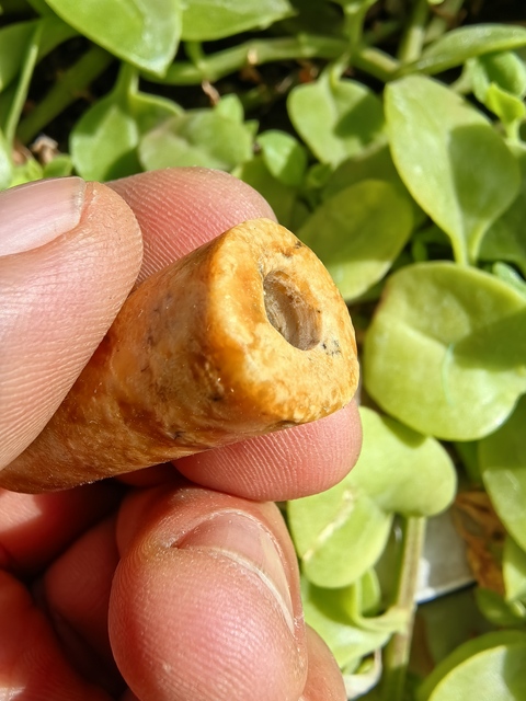 古玩玉器地方料管珠真品鑒賞圖