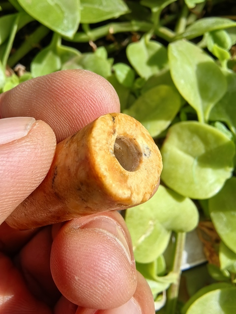 古玩玉器地方料管珠真品鑒賞圖