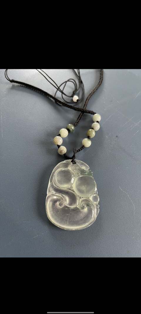 古玩玉器天然翡翠“如意龍佩”真品鑒賞圖