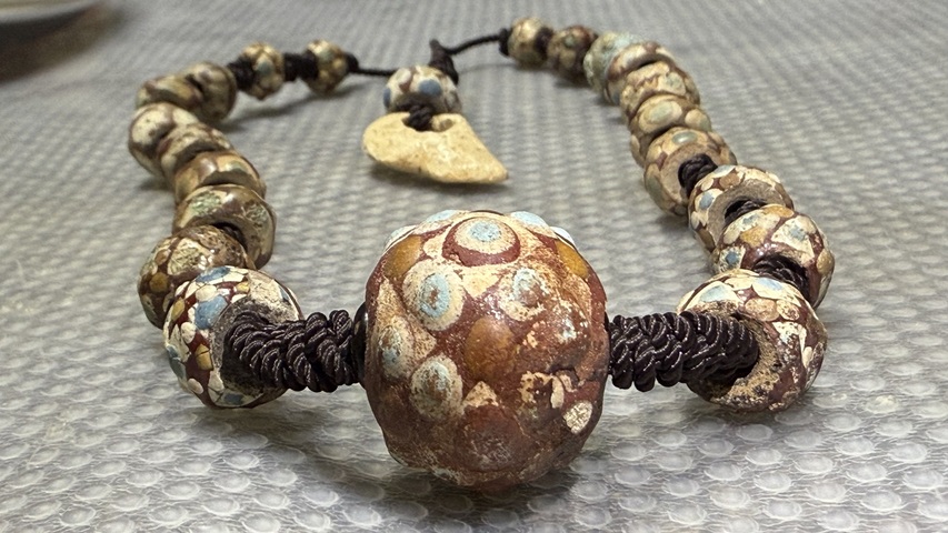 古玩雜項蜻蜓眼真品鑒賞圖