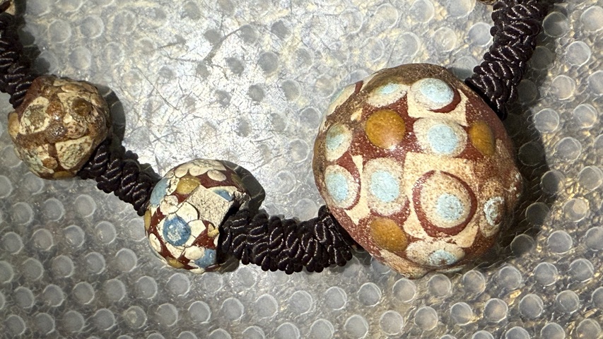 古玩雜項蜻蜓眼真品鑒賞圖