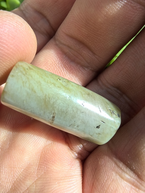 古玩玉器仿古玉勒子真品鑒賞圖