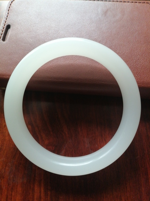 古玩玉器乳化玻璃手鐲真品鑒賞圖