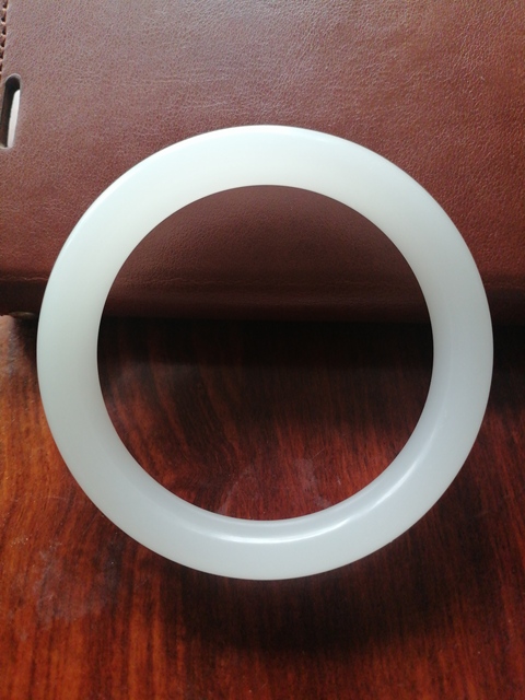 古玩玉器乳化玻璃手鐲真品鑒賞圖