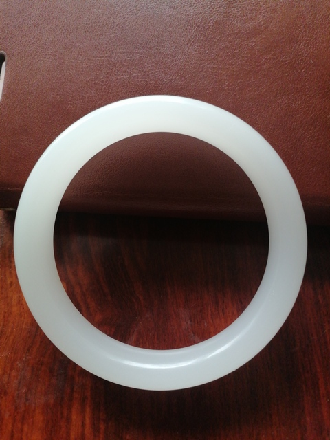 古玩玉器乳化玻璃手鐲真品鑒賞圖