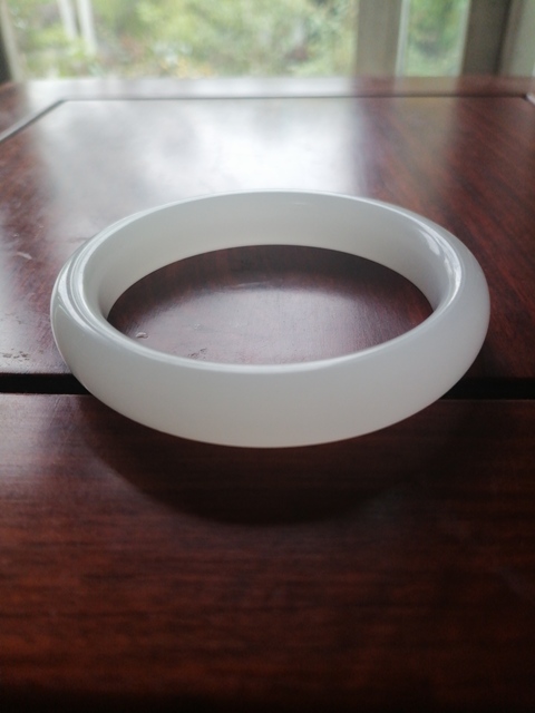 古玩玉器乳化玻璃手鐲真品鑒賞圖