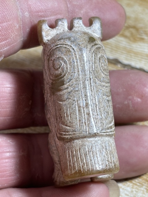 古玩玉器做舊仿商代“玉鳳鳥”真品鑒賞圖