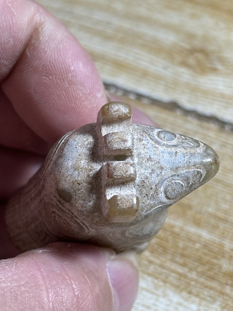 古玩玉器做舊仿商代“玉鳳鳥”真品鑒賞圖