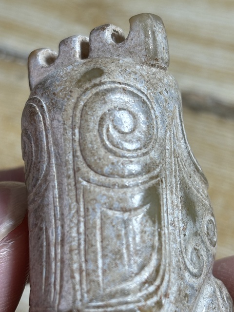 古玩玉器做舊仿商代“玉鳳鳥”真品鑒賞圖