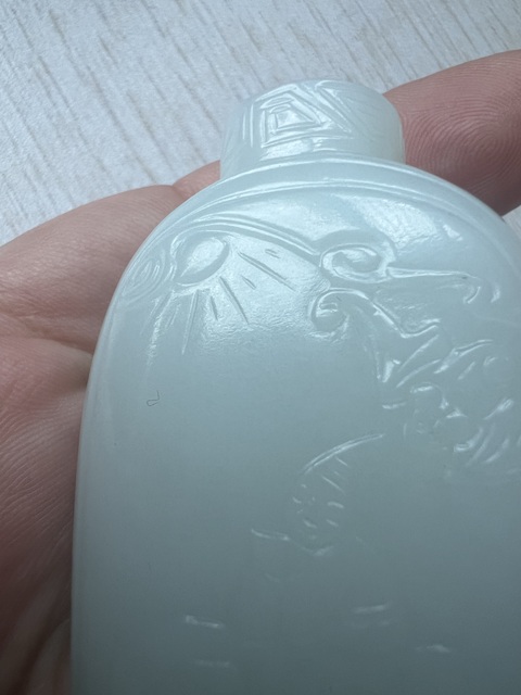 古玩玉器和田玉鼻煙壺真品鑒賞圖