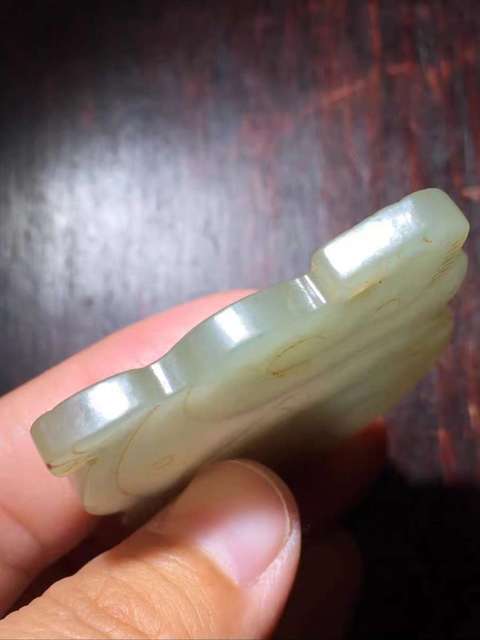 古玩玉器和田玉熊題材掛件真品鑒賞圖