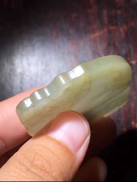 古玩玉器和田玉熊題材掛件真品鑒賞圖