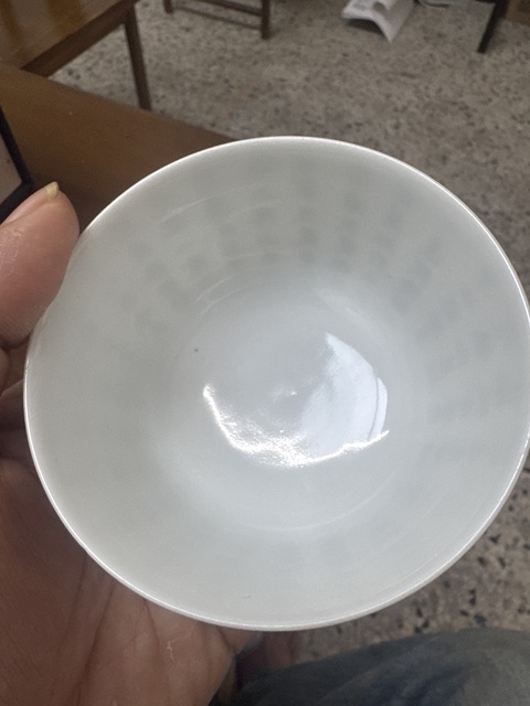 古玩陶瓷青花詩文杯真品鑒賞圖