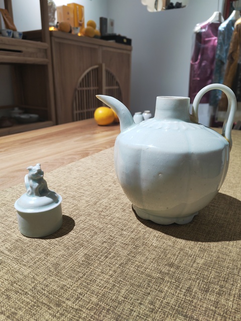 古玩陶瓷湖田窯青白釉執(zhí)壺真品鑒賞圖