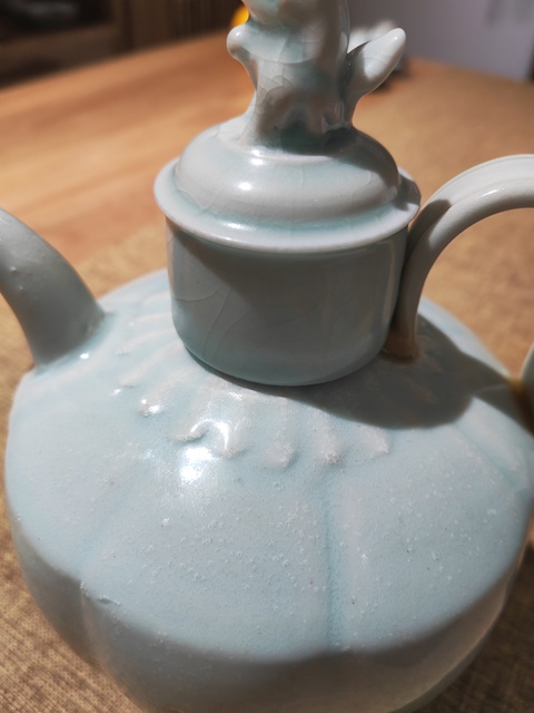 古玩陶瓷湖田窯青白釉執(zhí)壺真品鑒賞圖