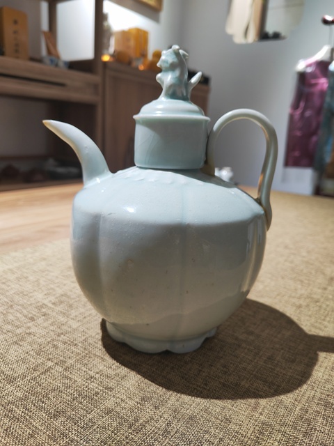 古玩陶瓷湖田窯青白釉執(zhí)壺真品鑒賞圖