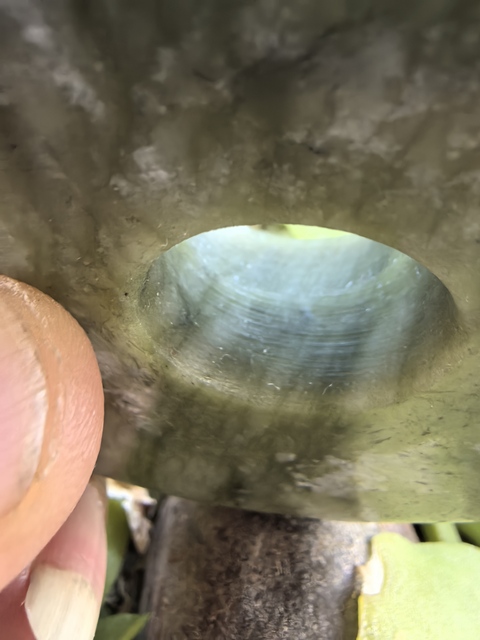 古玩玉器獨山玉璧真品鑒賞圖